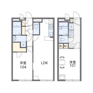 1LDK Apartment in Minamiyana - Hadano-shi Floorplan