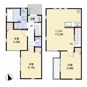 3LDK House in Minamidai - Nakano-ku Floorplan