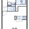 1K Apartment to Rent in Toyohashi-shi Floorplan