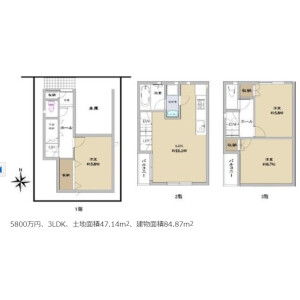 3LDK {building type} in Kitashinjuku - Shinjuku-ku Floorplan