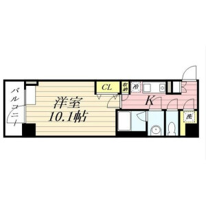 1K Mansion in Nihombashinakasu - Chuo-ku Floorplan