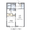 1LDK Apartment to Rent in Zushi-shi Floorplan