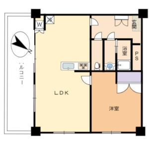 1LDK {building type} in Hommachi - Shibuya-ku Floorplan