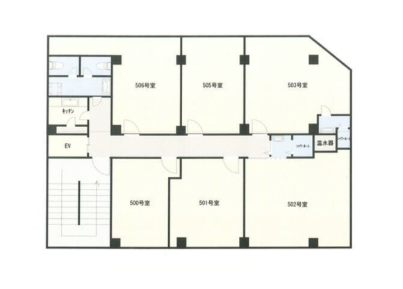 Office Office to Rent in Osaka-shi Kita-ku Floorplan