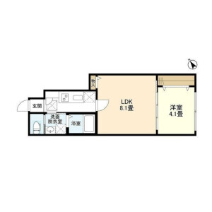 1LDK Mansion in Okusawa - Setagaya-ku Floorplan