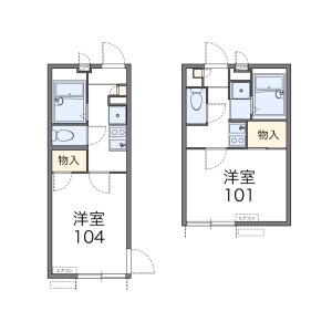 1K Apartment in Honan - Suginami-ku Floorplan