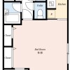 1K Apartment to Rent in Minato-ku Floorplan