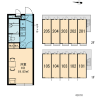 1K Apartment to Rent in Zama-shi Layout Drawing