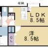 1LDK Apartment to Buy in Kyoto-shi Nishikyo-ku Floorplan