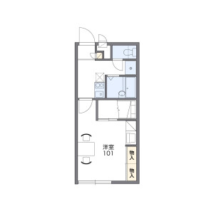1K Mansion in Tomigusuku - Tomigusuku-shi Floorplan