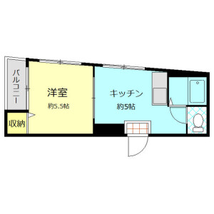 1DK Mansion in Kamijujo - Kita-ku Floorplan