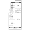2LDK Apartment to Rent in Fujimino-shi Floorplan
