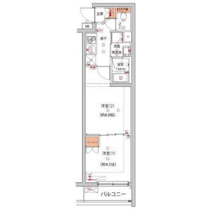 2K Mansion in Honcho - Nakano-ku Floorplan