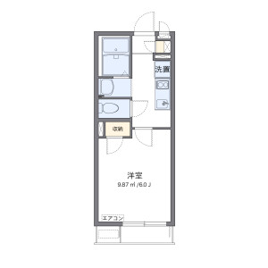 1K Apartment in Iwamimachi - Nagasaki-shi Floorplan