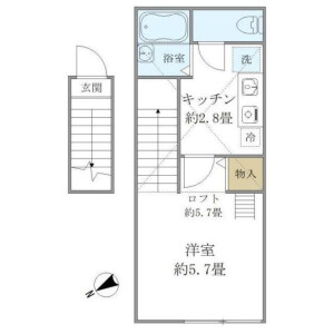1K Mansion in Nozawa - Setagaya-ku Floorplan