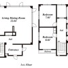 4LDK House to Rent in Minato-ku Floorplan