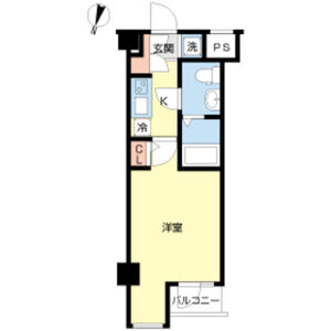 1K Mansion in Enokicho - Shinjuku-ku Floorplan
