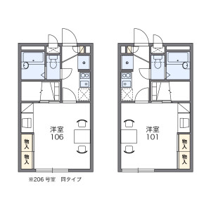 1K Apartment in Sawamura - Matsumoto-shi Floorplan