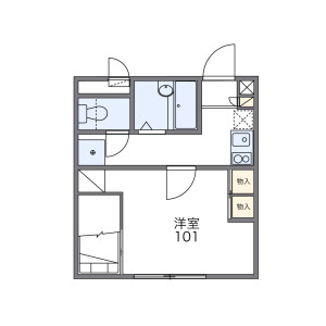1K Apartment in Nishikomenocho - Nagoya-shi Nakamura-ku Floorplan