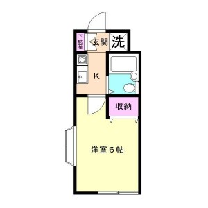 1K Apartment in Ikebukurohoncho - Toshima-ku Floorplan