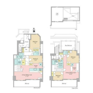 4SLDK Mansion in Utsukushigaoka - Yokohama-shi Aoba-ku Floorplan