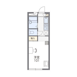 1K Apartment in Mukaihara - Itabashi-ku Floorplan