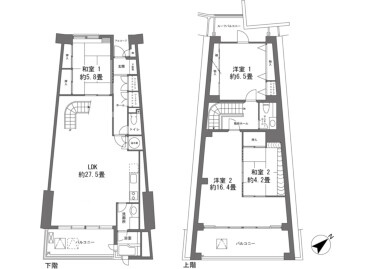 4LDK Apartment to Buy in Hamamatsu-shi Kita-ku Floorplan