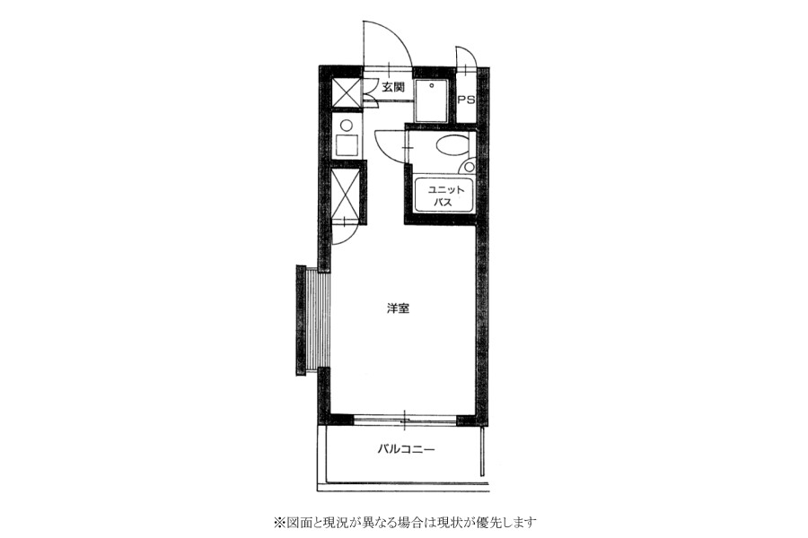 1R Apartment to Buy in Toshima-ku Floorplan