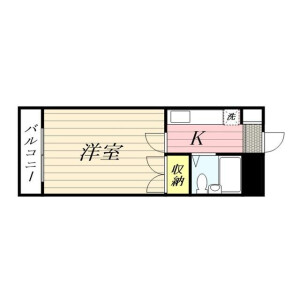 1R Mansion in Nakamagome - Ota-ku Floorplan