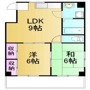 2LDK Apartment in Haramachi - Kawaguchi-shi Floorplan