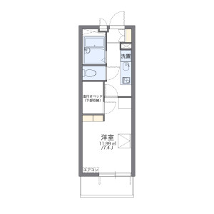 1K Mansion in Chiharadai nishi - Ichihara-shi Floorplan