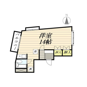1R 맨션 in Kitashinjuku - Shinjuku-ku Floorplan