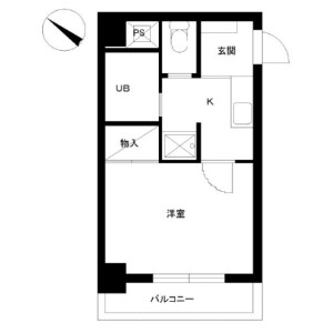 1K Mansion in Nihombashihamacho - Chuo-ku Floorplan