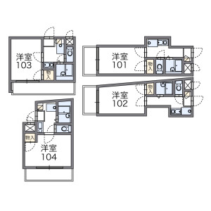 1K 아파트 in Hakusan(2-5-chome) - Bunkyo-ku Floorplan