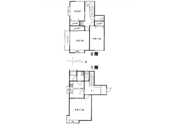 4LDK Apartment to Rent in Shinagawa-ku Floorplan