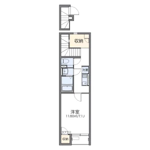 1K Apartment in Iriya - Adachi-ku Floorplan