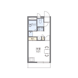 1K Apartment in Minamieguchi - Osaka-shi Higashiyodogawa-ku Floorplan