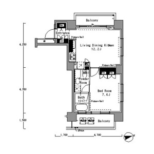 1K Mansion in Sakuragaokacho - Shibuya-ku Floorplan