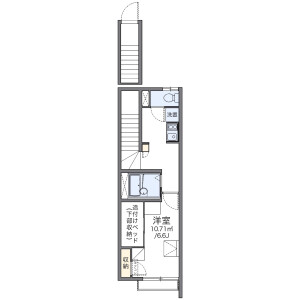 1K Apartment in Yanaka - Taito-ku Floorplan