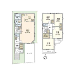 4LDK House in Kotta - Tama-shi Floorplan
