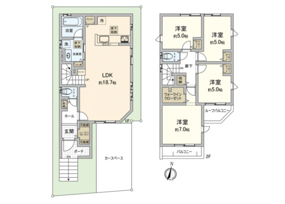 4LDK House to Buy in Tama-shi Floorplan
