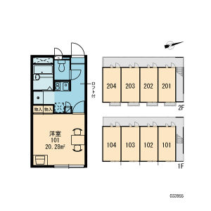 1K Apartment in Hanazono - Chiba-shi Hanamigawa-ku Floorplan