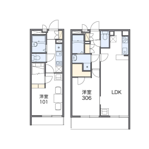 1K Mansion in Kishichidori - Kobe-shi Nada-ku Floorplan