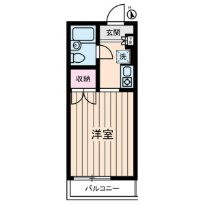 1R Apartment in Naritahigashi - Suginami-ku Floorplan