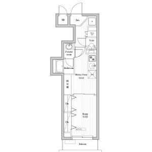 1DK Mansion in Kamezawa - Sumida-ku Floorplan