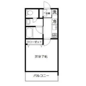1K Mansion in Yoga - Setagaya-ku Floorplan
