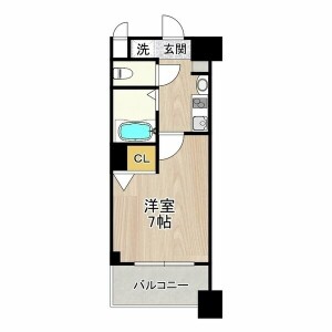 1K Mansion in Kozu - Osaka-shi Chuo-ku Floorplan
