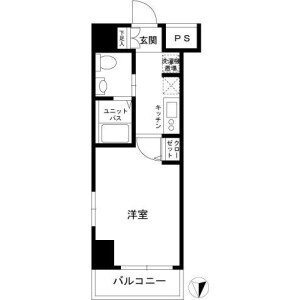 千代田区東神田-1K公寓大厦 楼层布局