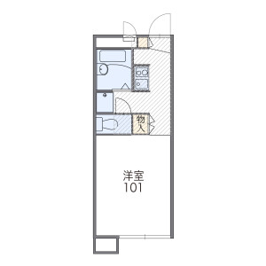 1K Apartment in Shukugawara - Kawasaki-shi Tama-ku Floorplan