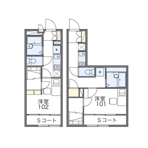 1K Apartment in Yatocho - Nishitokyo-shi Floorplan